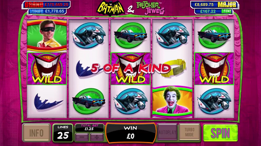 machine à sous Batman & The Joker Jewels de Playtech