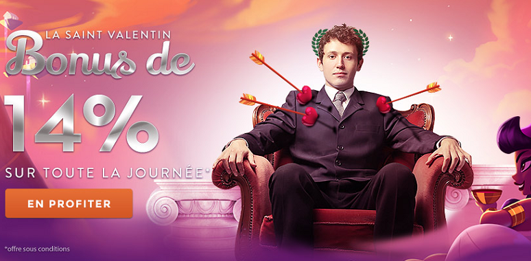Découvrez ce que les casinos en ligne nous préparent pour la Saint Valentin !