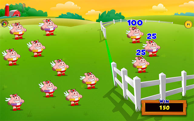 video bingo flying pigs