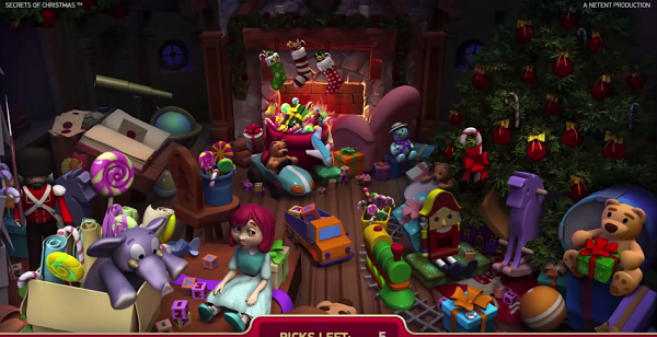 machine à sous secrets of Christmas options bonus