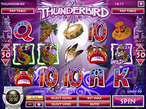machine à sous thunderbird